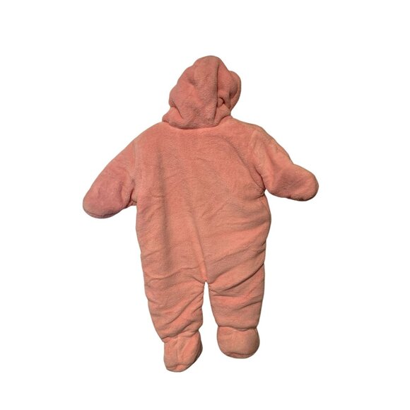 Peanut & Ollie Girls Infant baby Size 3 6 months Pink Hooded Bunting Coat Winter - Picture 3 of 4